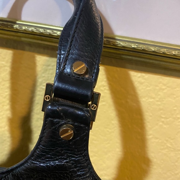 Tory Burch Bombe Leather Tote, designer handbags - Picture 4 of 6